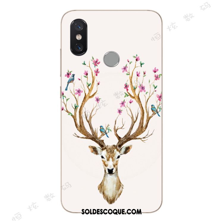 Coque Xiaomi Mi A2 Incassable Fluide Doux Vert Tout Compris Cerf Housse Pas Cher