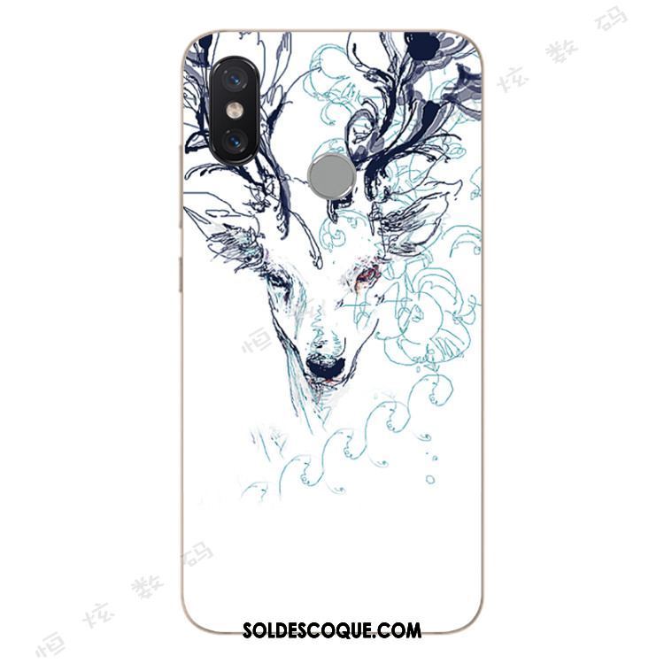 Coque Xiaomi Mi A2 Incassable Fluide Doux Vert Tout Compris Cerf Housse Pas Cher