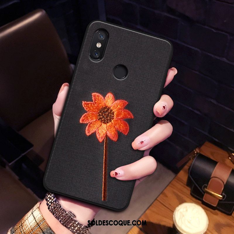 Coque Xiaomi Mi A2 Incassable Tout Compris Protection Noir Fluide Doux En Vente