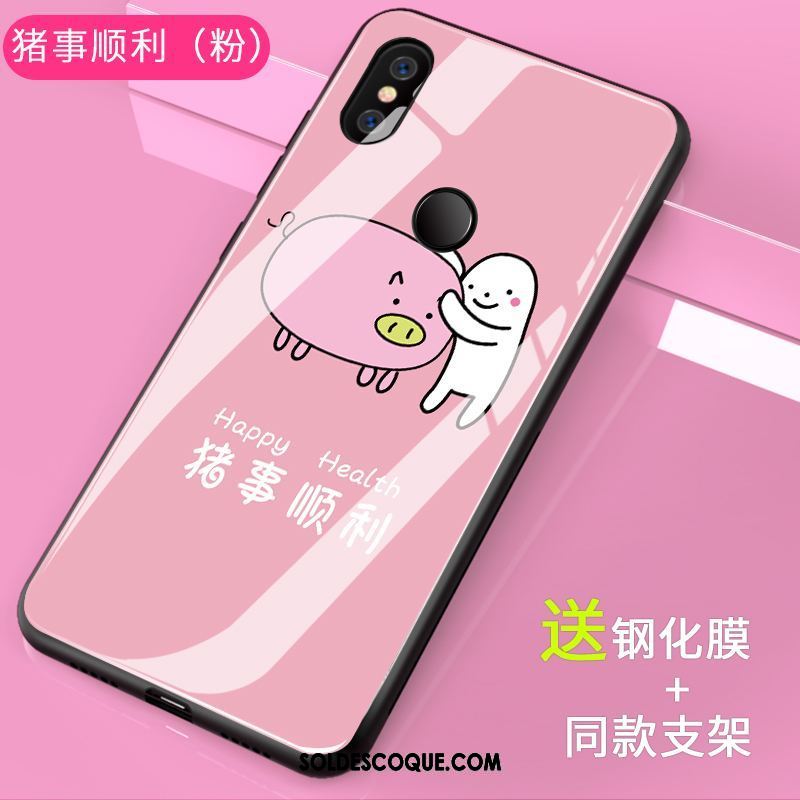 Coque Xiaomi Mi A2 Net Rouge Incassable Jeunesse Petit Verre En Ligne