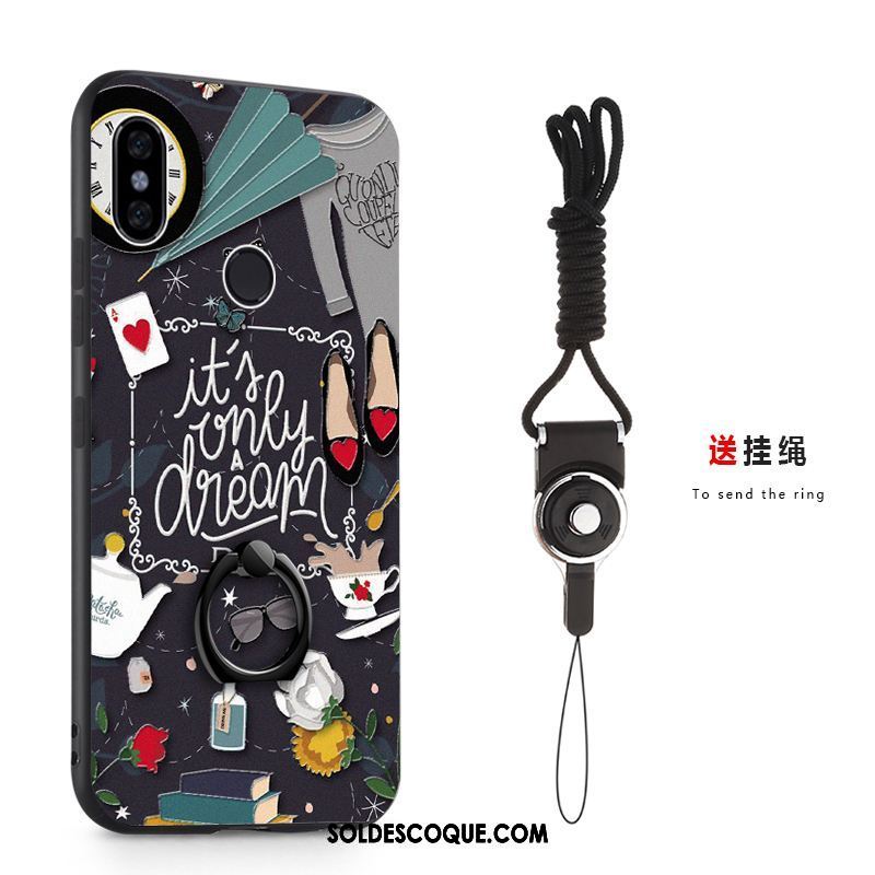 Coque Xiaomi Mi A2 Petit Étui Téléphone Portable Ornements Suspendus Anneau Soldes