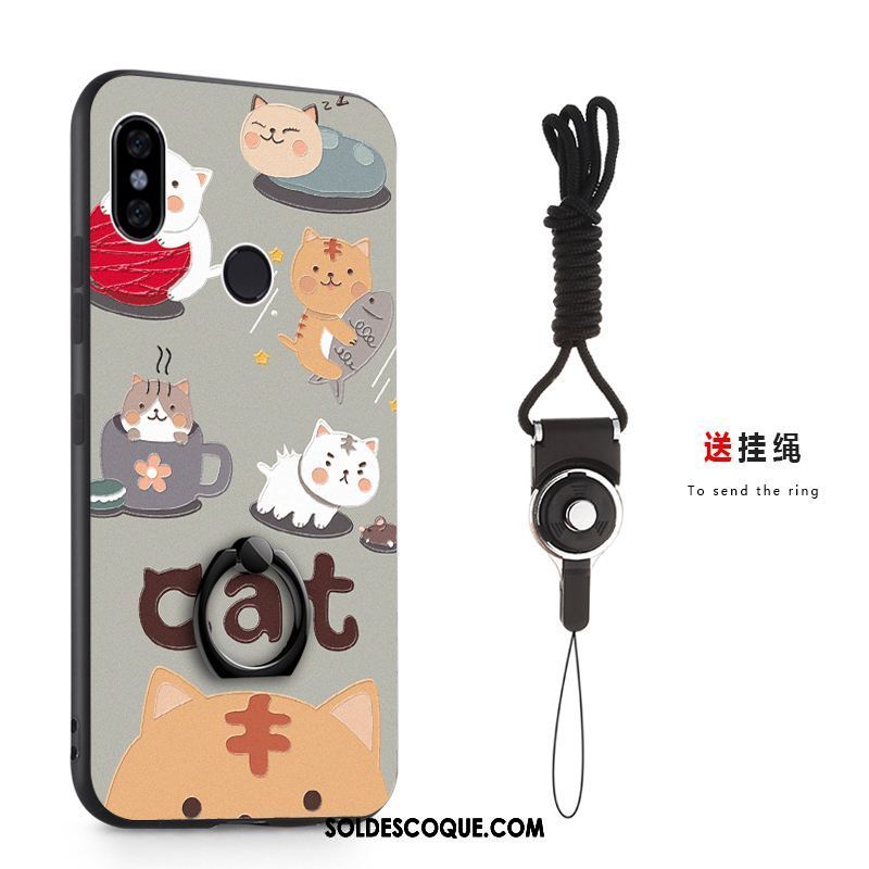 Coque Xiaomi Mi A2 Petit Étui Téléphone Portable Ornements Suspendus Anneau Soldes