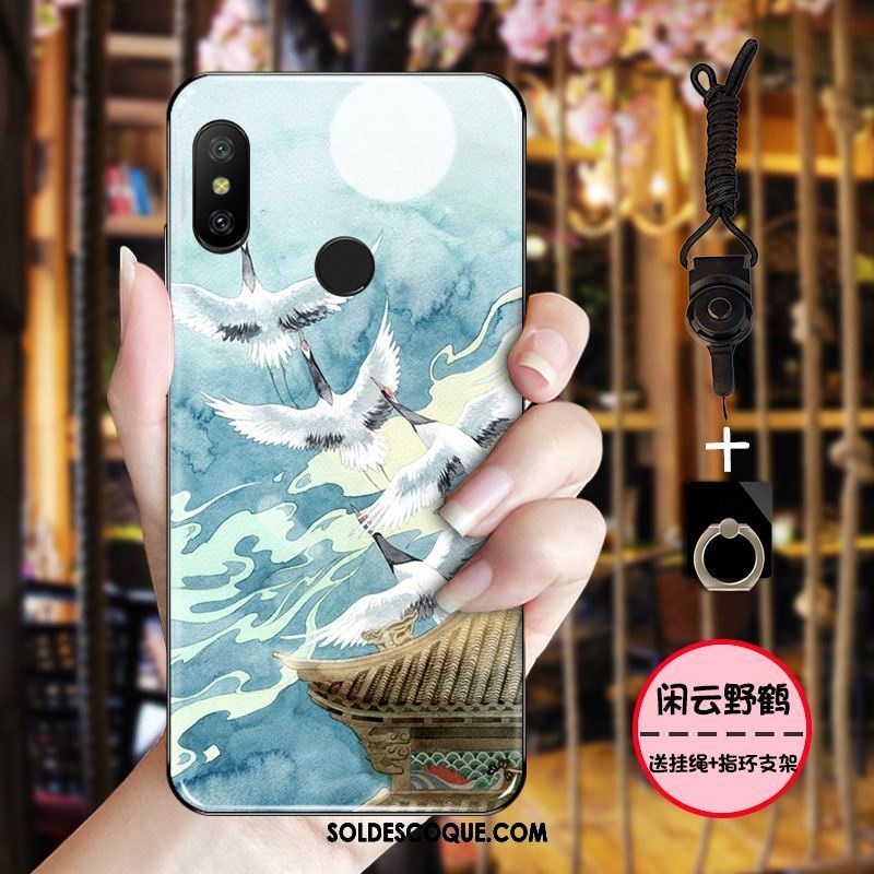 Coque Xiaomi Mi A2 Rose Protection Bleu Simple Noir Housse Pas Cher