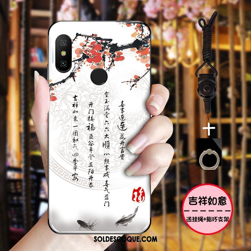 Coque Xiaomi Mi A2 Rose Protection Bleu Simple Noir Housse Pas Cher