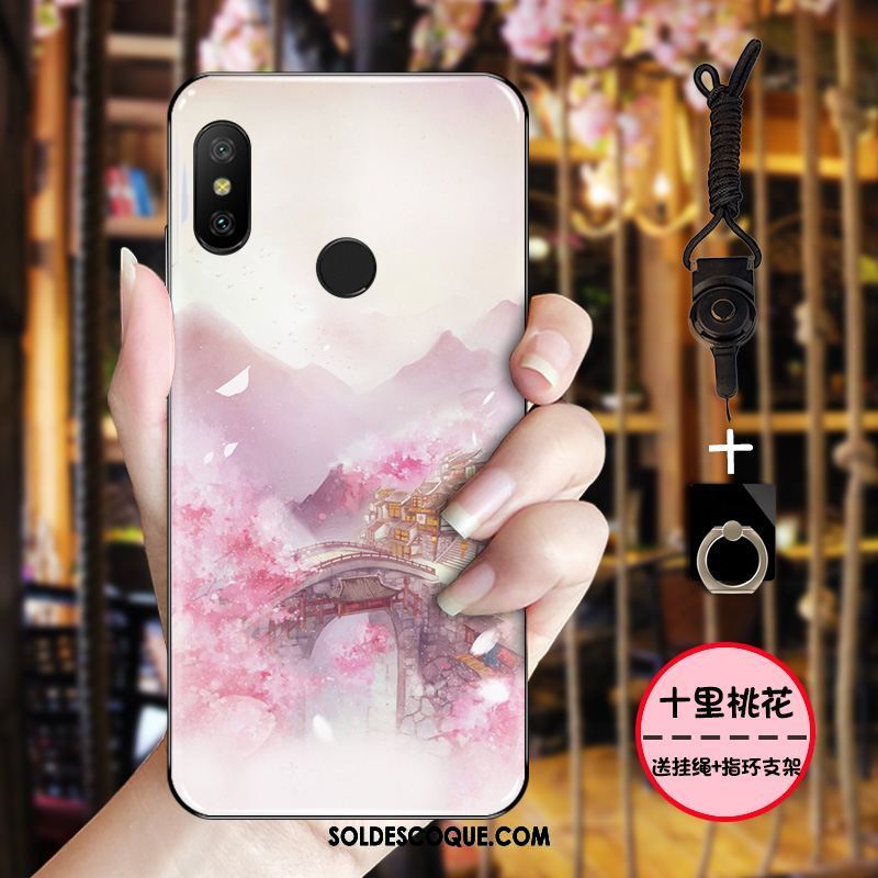 Coque Xiaomi Mi A2 Rose Protection Bleu Simple Noir Housse Pas Cher