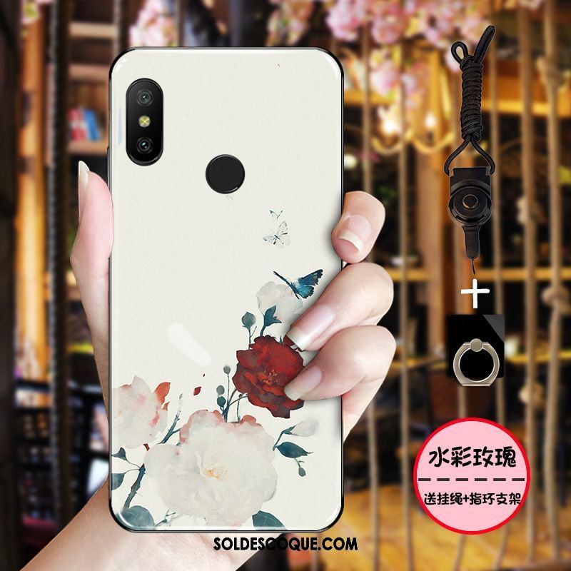 Coque Xiaomi Mi A2 Rose Protection Bleu Simple Noir Housse Pas Cher