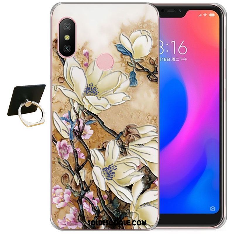 Coque Xiaomi Mi A2 Rouge Créatif Protection Personnalité Étui Housse Pas Cher