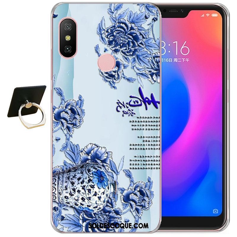 Coque Xiaomi Mi A2 Rouge Créatif Protection Personnalité Étui Housse Pas Cher