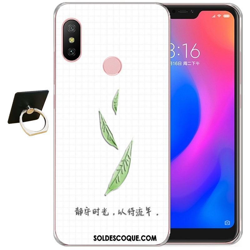 Coque Xiaomi Mi A2 Rouge Créatif Protection Personnalité Étui Housse Pas Cher