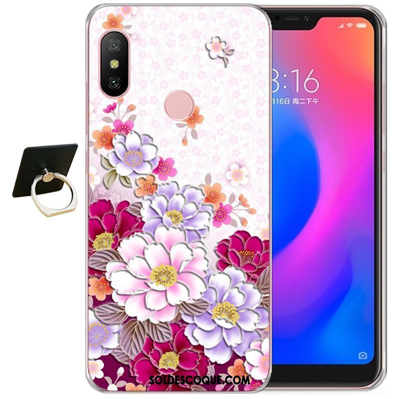 Coque Xiaomi Mi A2 Rouge Créatif Protection Personnalité Étui Housse Pas Cher