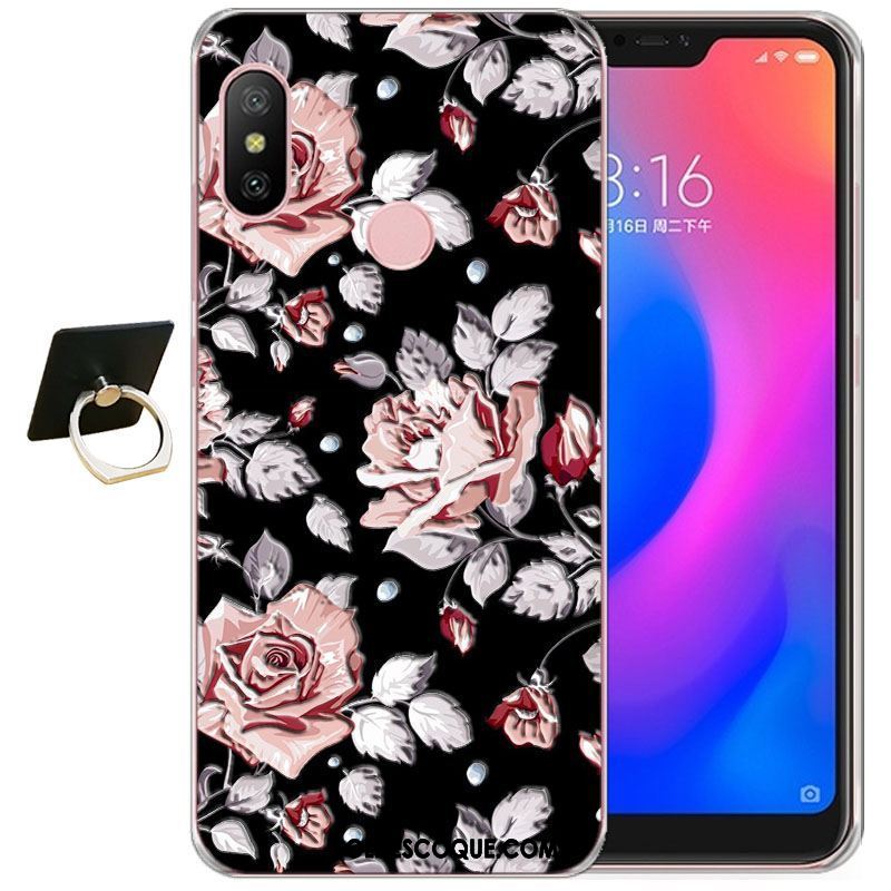 Coque Xiaomi Mi A2 Rouge Créatif Protection Personnalité Étui Housse Pas Cher