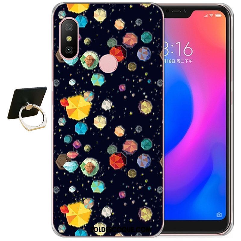 Coque Xiaomi Mi A2 Rouge Créatif Protection Personnalité Étui Housse Pas Cher