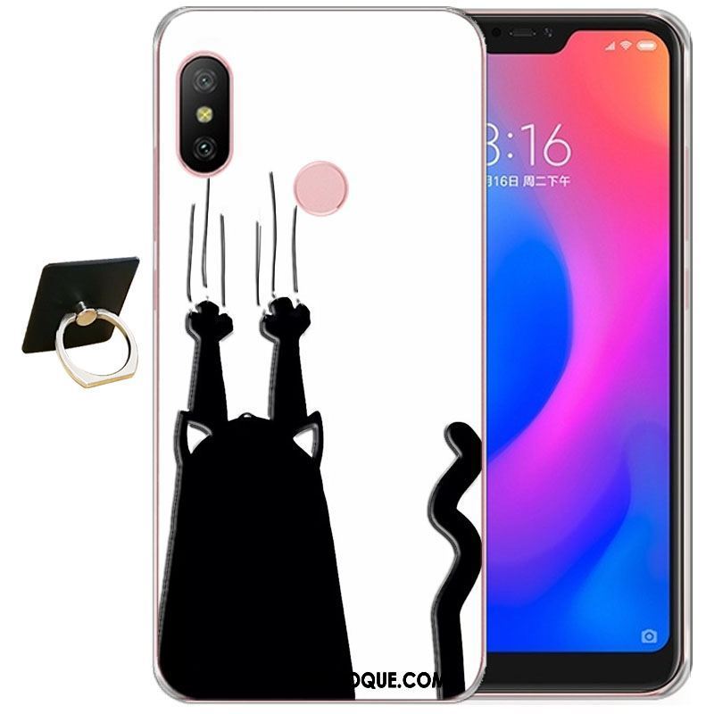 Coque Xiaomi Mi A2 Rouge Créatif Protection Personnalité Étui Housse Pas Cher