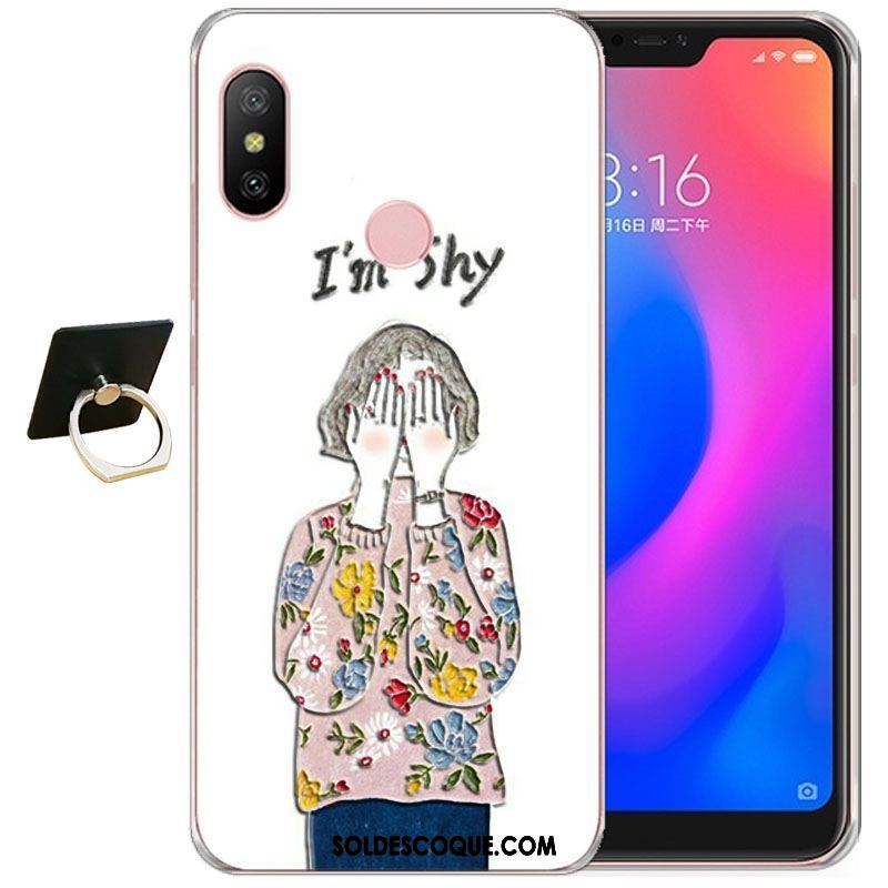 Coque Xiaomi Mi A2 Rouge Créatif Protection Personnalité Étui Housse Pas Cher