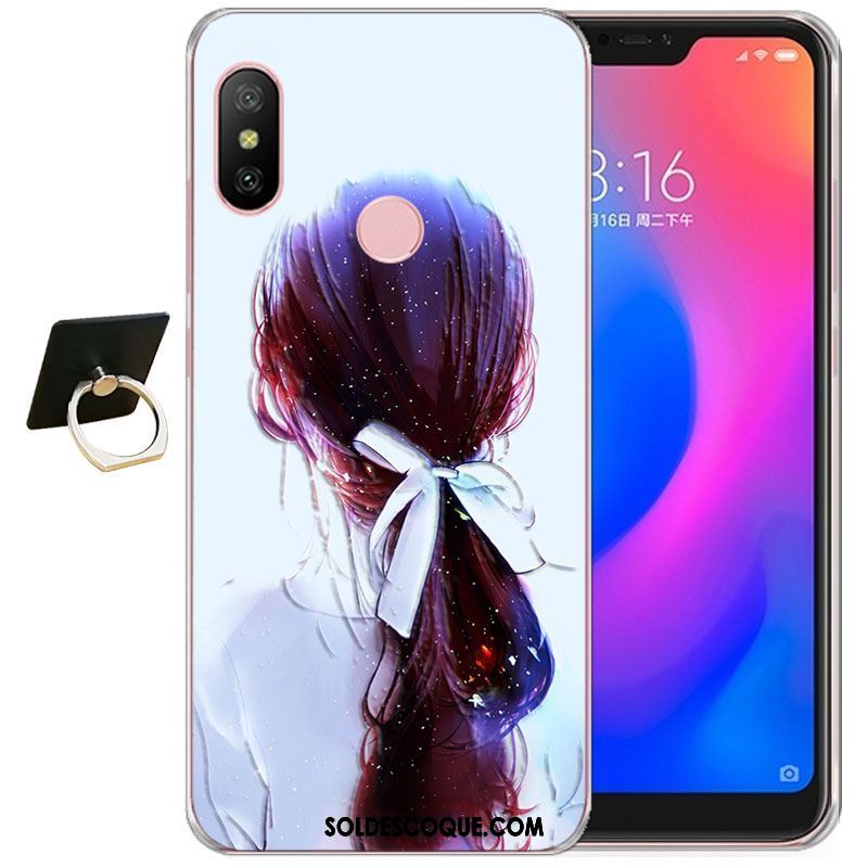 Coque Xiaomi Mi A2 Rouge Créatif Protection Personnalité Étui Housse Pas Cher