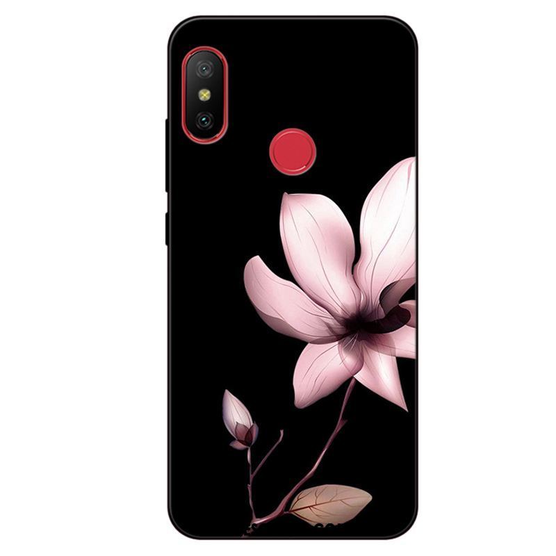 Coque Xiaomi Mi A2 Rouge Simple Fluide Doux Téléphone Portable Incassable Soldes