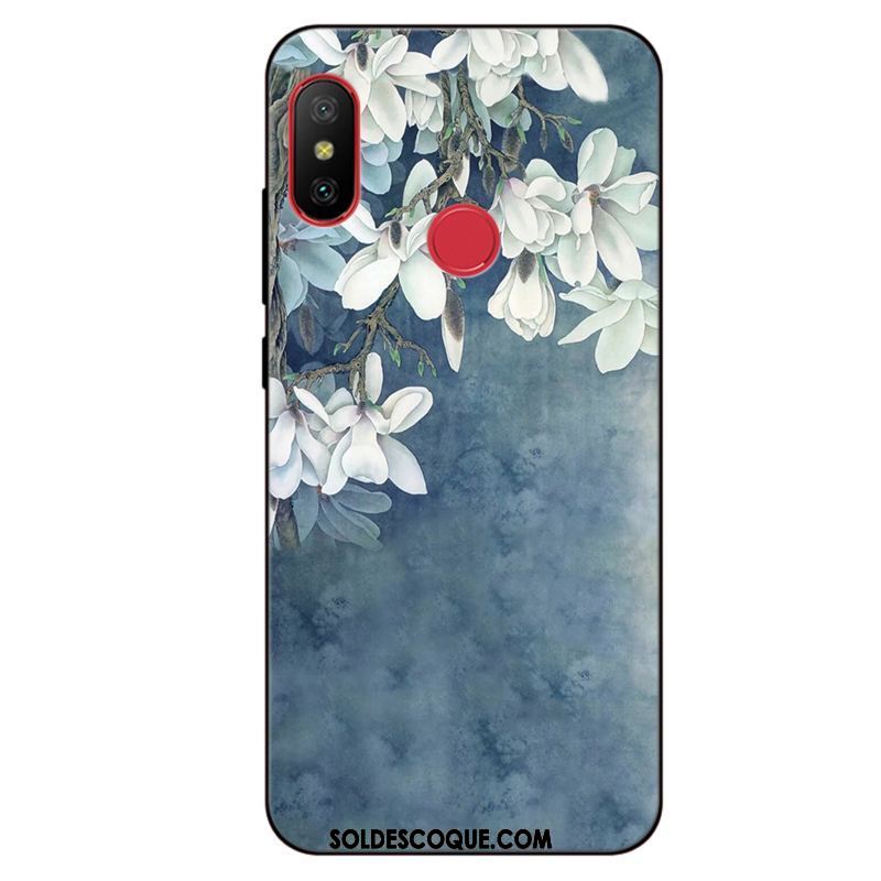 Coque Xiaomi Mi A2 Rouge Simple Fluide Doux Téléphone Portable Incassable Soldes