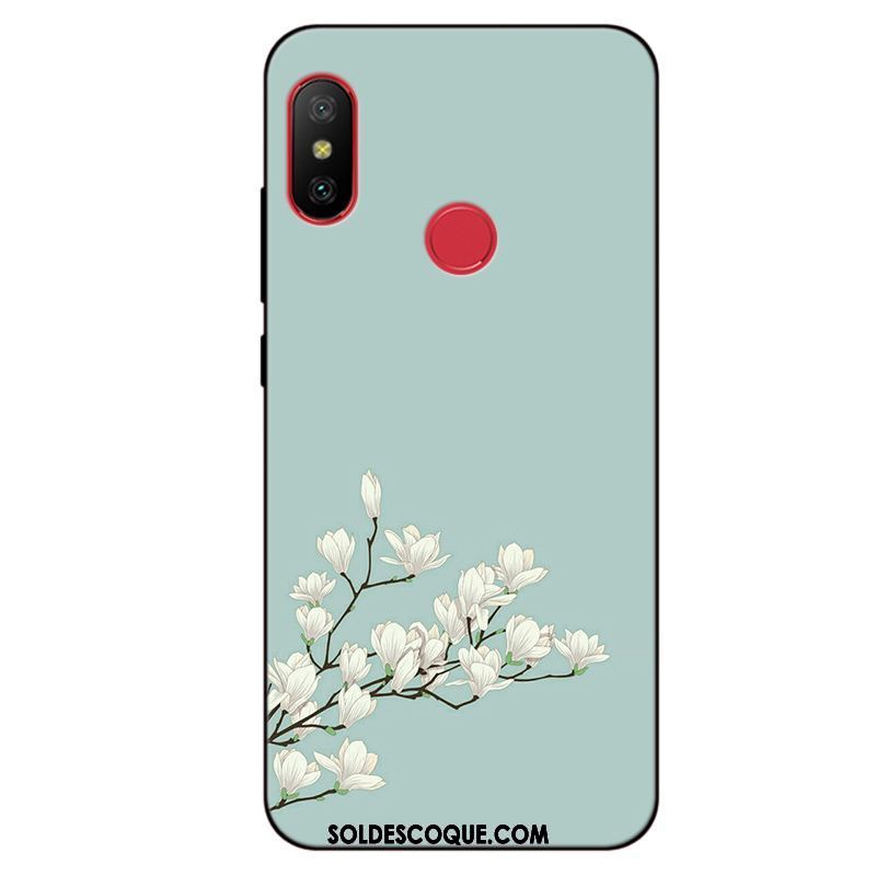 Coque Xiaomi Mi A2 Rouge Simple Fluide Doux Téléphone Portable Incassable Soldes