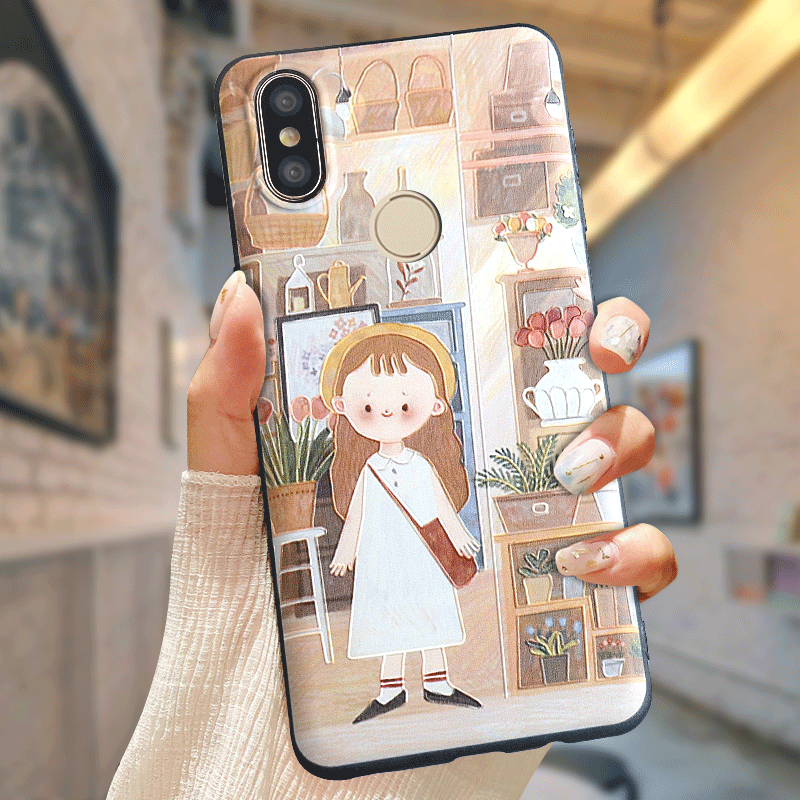 Coque Xiaomi Mi A2 Silicone Dessin Animé Protection Téléphone Portable Étui En Ligne