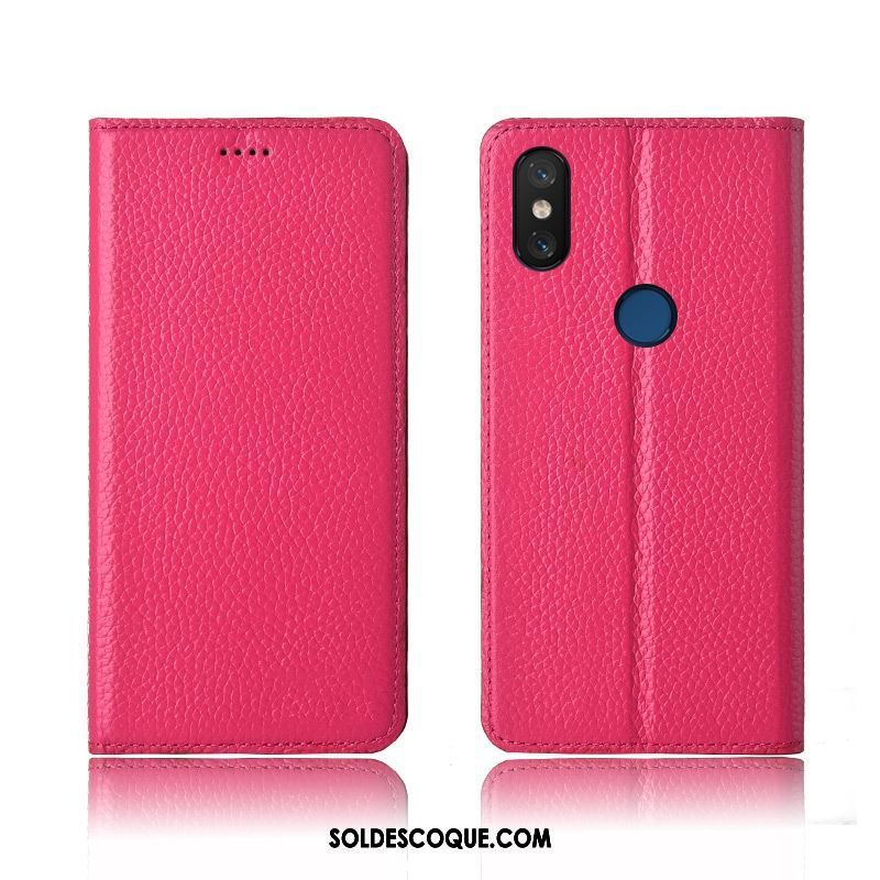 Coque Xiaomi Mi A2 Silicone Tout Compris Cuir Véritable Litchi Protection En Ligne