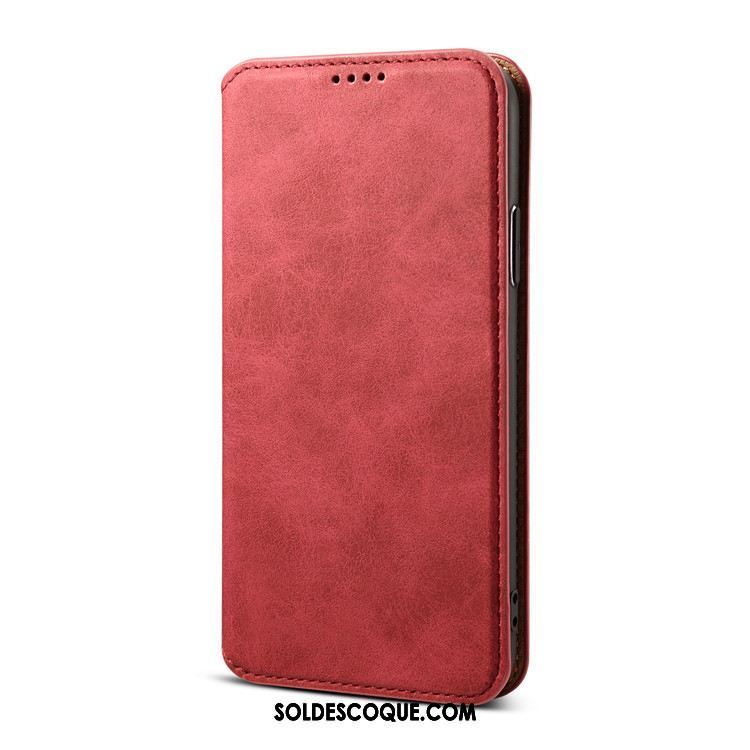 Coque Xiaomi Mi A2 Vert Business Cuir Véritable Carte Étui En Cuir Soldes