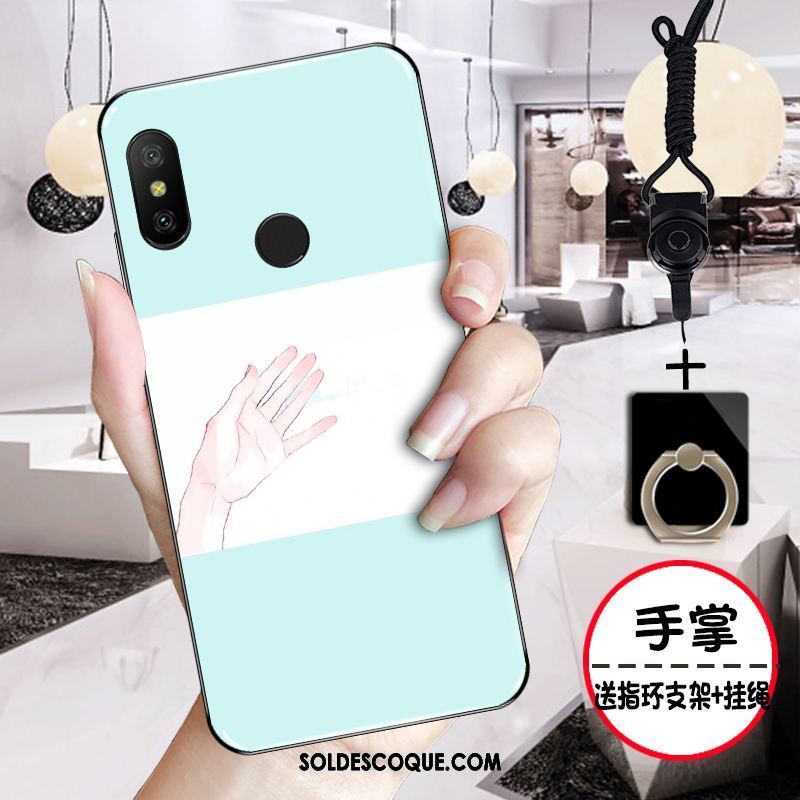 Coque Xiaomi Mi A2 Étui Rose Noir Charmant Tout Compris En Vente