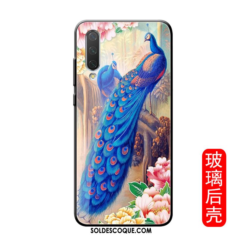 Coque Xiaomi Mi A3 Bleu Créatif Petit Peinte À La Main Tout Compris En Vente