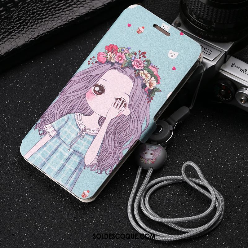 Coque Xiaomi Mi A3 Dessin Animé Étui En Cuir Délavé En Daim Silicone Clamshell En Vente