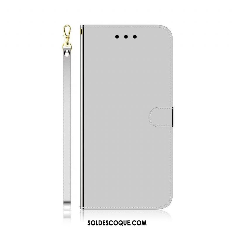 Coque Xiaomi Mi A3 Miroir Noir Petit Étui Dégradé Pas Cher