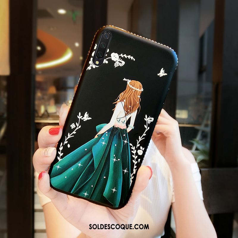 Coque Xiaomi Mi A3 Protection Incruster Strass Fluide Doux Dessin Animé Étui En Vente