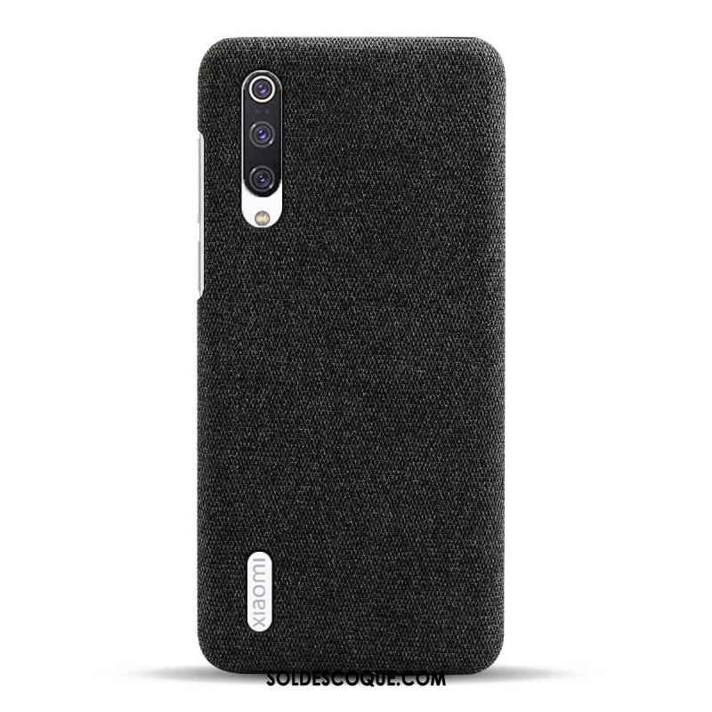 Coque Xiaomi Mi A3 Protection Tissu Gris Petit Étui France