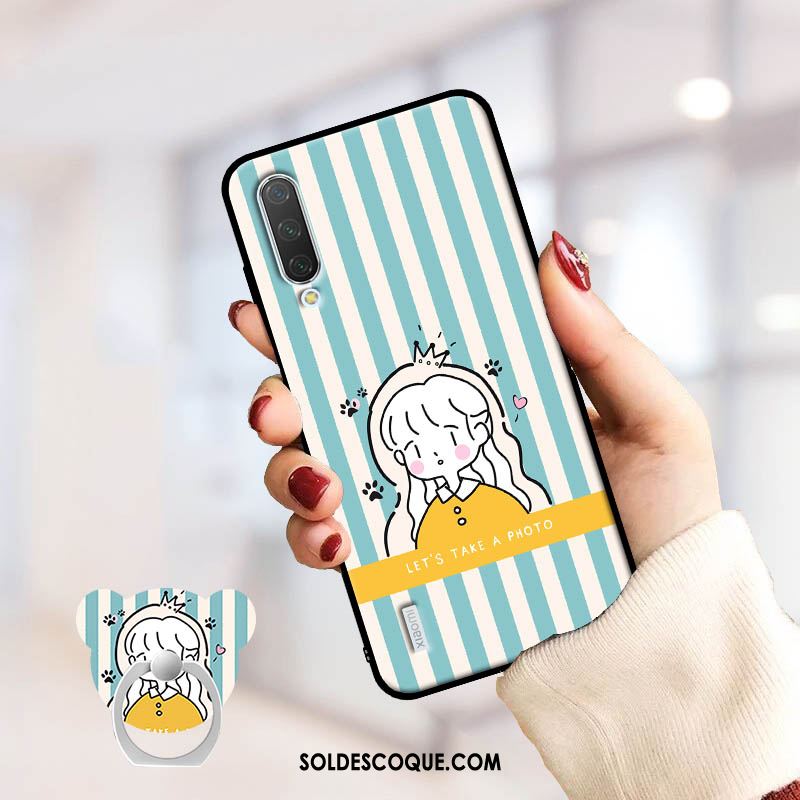 Coque Xiaomi Mi A3 Silicone Créatif Petit Rose Personnalité En Ligne