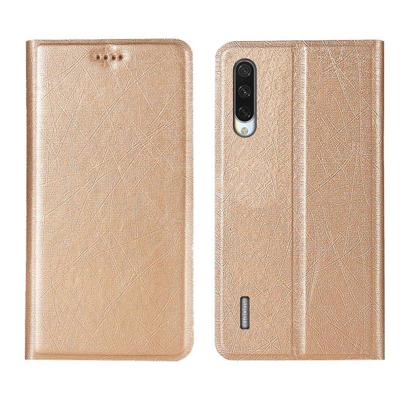 Coque Xiaomi Mi A3 Soie Tout Compris Étui En Cuir Or Incassable Pas Cher