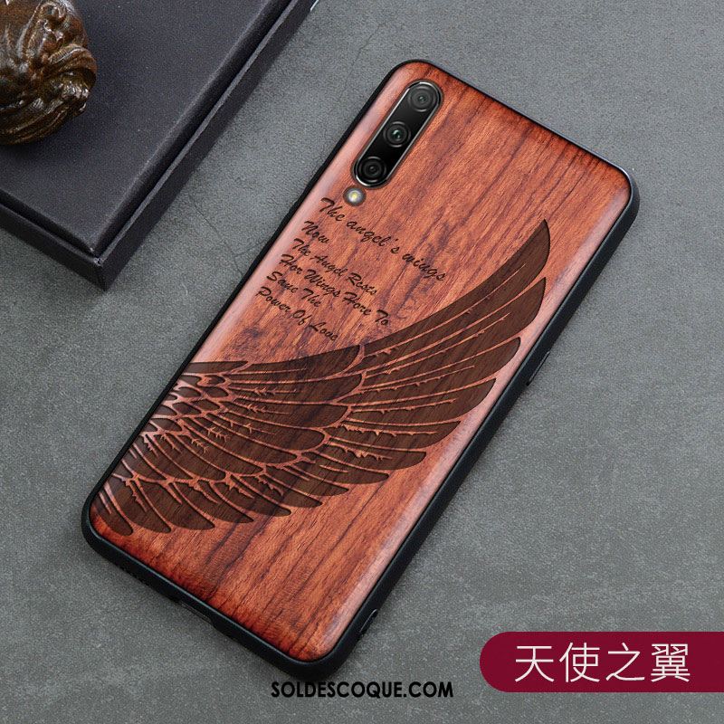 Coque Xiaomi Mi A3 Style Chinois Bois Massif Petit Protection Nouveau France