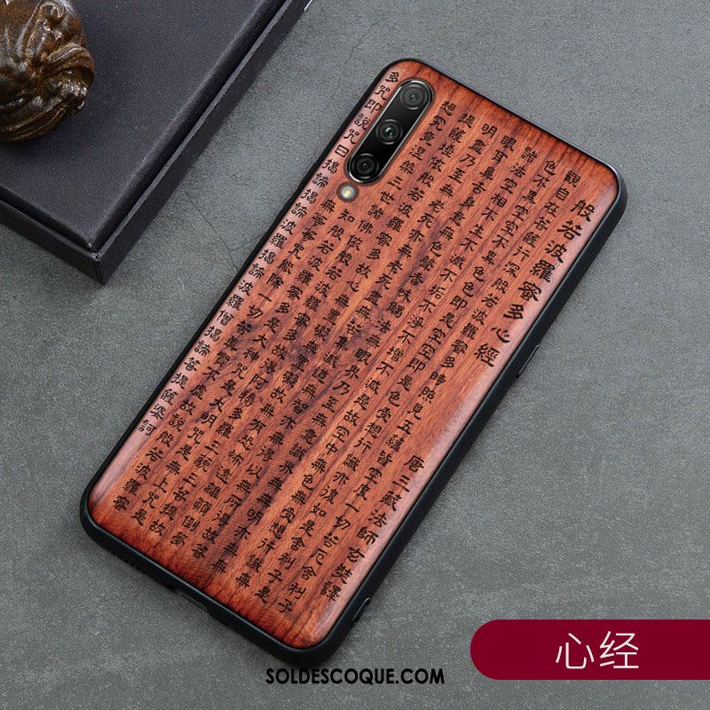 Coque Xiaomi Mi A3 Style Chinois Bois Massif Petit Protection Nouveau France