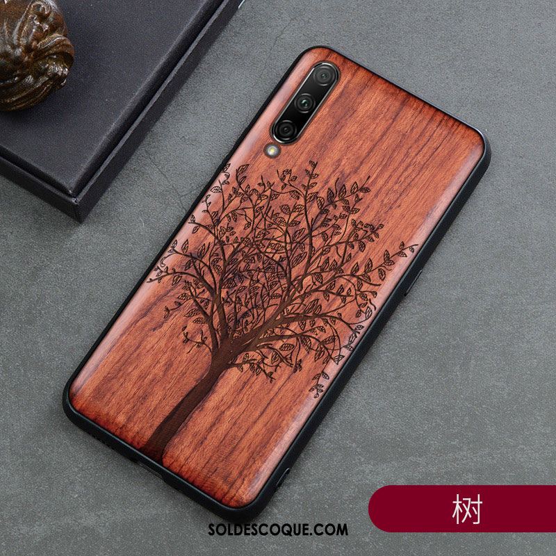 Coque Xiaomi Mi A3 Style Chinois Bois Massif Petit Protection Nouveau France