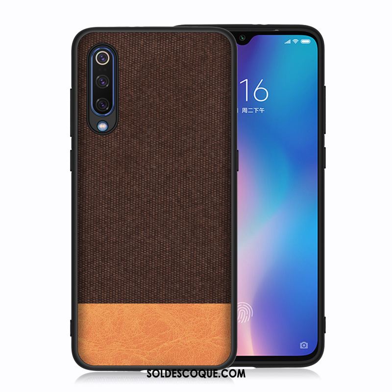 Coque Xiaomi Mi A3 Tissu Rouge Petit Silicone Téléphone Portable Housse Pas Cher