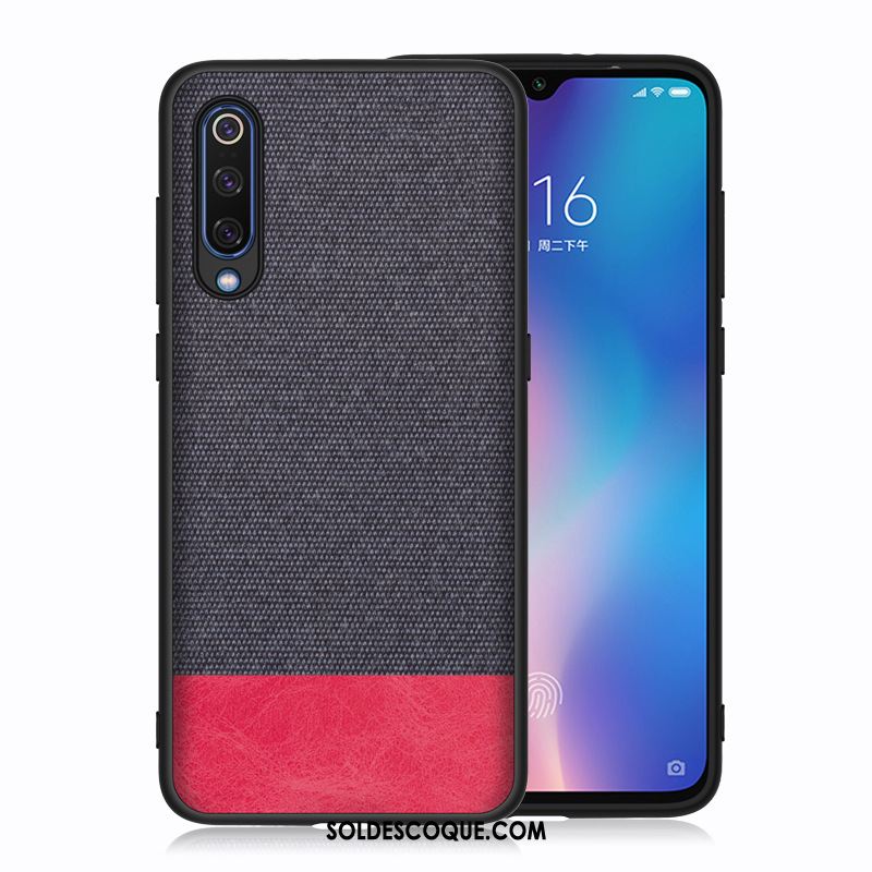 Coque Xiaomi Mi A3 Tissu Rouge Petit Silicone Téléphone Portable Housse Pas Cher