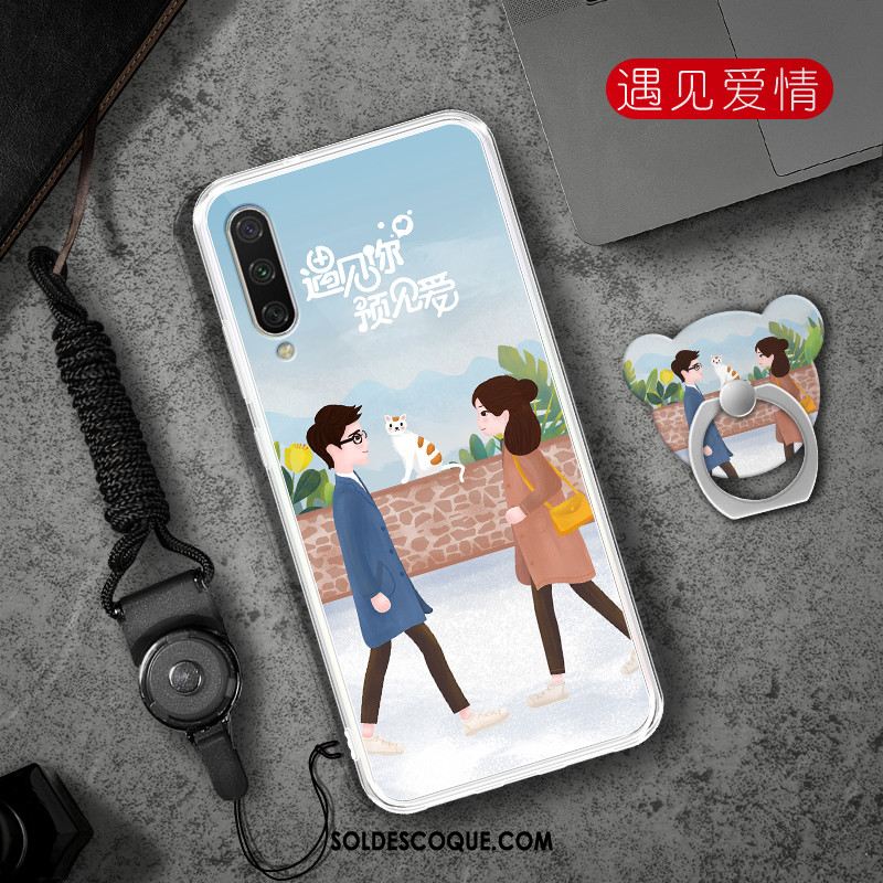 Coque Xiaomi Mi A3 Téléphone Portable Petit Transparent Étui Bleu En Ligne