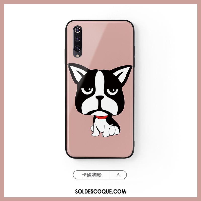 Coque Xiaomi Mi A3 Verre Créatif Net Rouge Petit Tendance Pas Cher