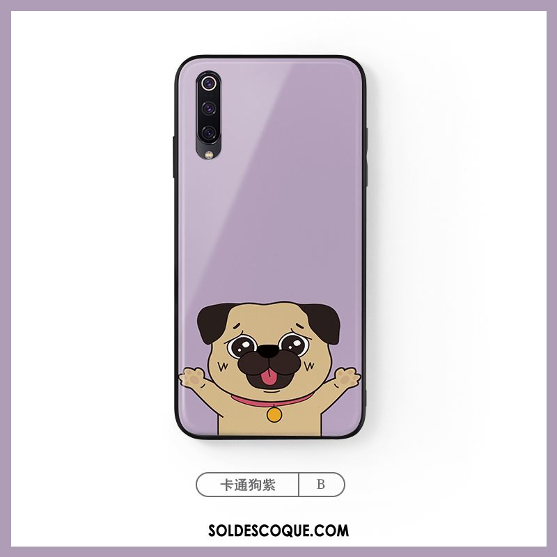 Coque Xiaomi Mi A3 Verre Créatif Net Rouge Petit Tendance Pas Cher