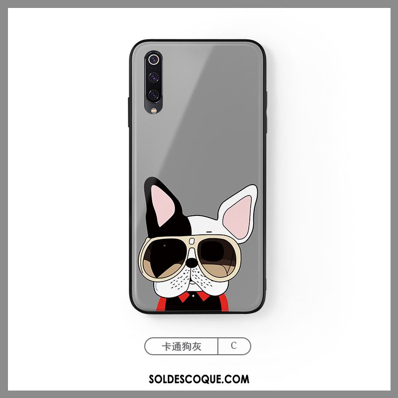 Coque Xiaomi Mi A3 Verre Créatif Net Rouge Petit Tendance Pas Cher