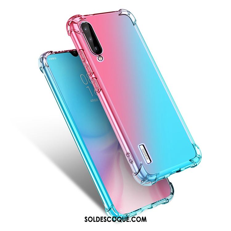 Coque Xiaomi Mi A3 Violet Modèle Incassable Arc En Ciel Dégradé Pas Cher