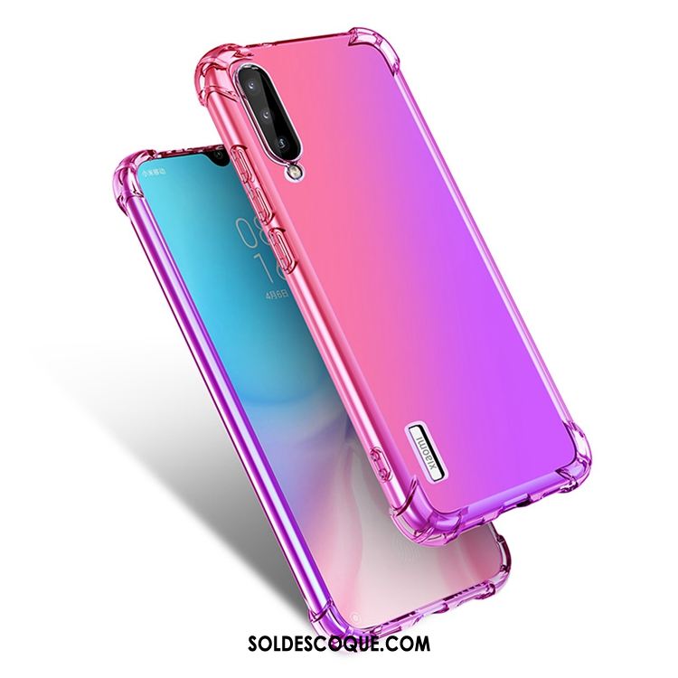 Coque Xiaomi Mi A3 Violet Modèle Incassable Arc En Ciel Dégradé Pas Cher