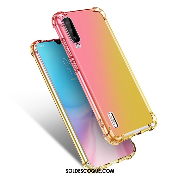 Coque Xiaomi Mi A3 Violet Modèle Incassable Arc En Ciel Dégradé Pas Cher