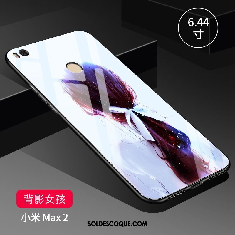 Coque Xiaomi Mi Max 2 Bleu Étui Protection Délavé En Daim Silicone Pas Cher