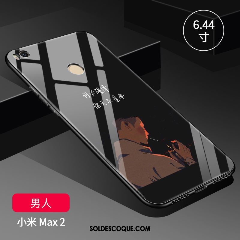 Coque Xiaomi Mi Max 2 Noir Créatif Silicone Personnalité Protection Pas Cher