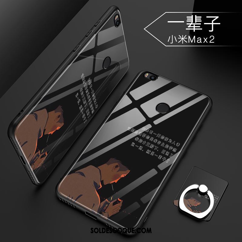 Coque Xiaomi Mi Max 2 Noir Difficile Protection Tendance Étui En Vente