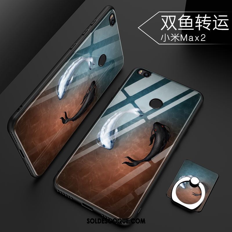 Coque Xiaomi Mi Max 2 Noir Difficile Protection Tendance Étui En Vente