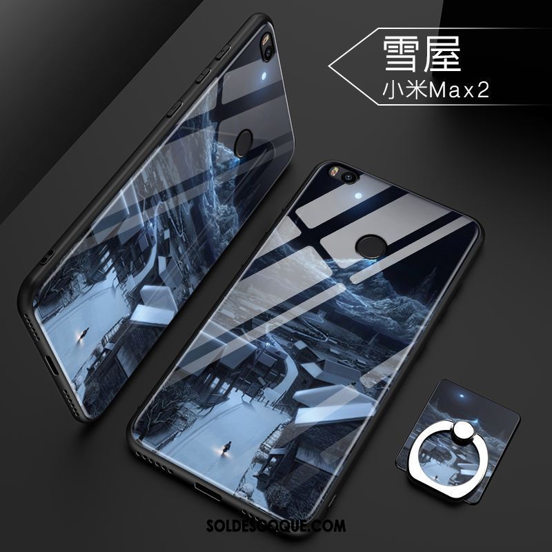 Coque Xiaomi Mi Max 2 Noir Difficile Protection Tendance Étui En Vente